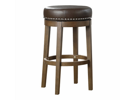 Westby Brown Round Swivel Pub Height Stool (Set of 2) - Ornate Home