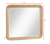 Westcott Cerused Natural Upholstered Panel Bedroom Set - Ornate Home