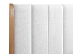 Westcott Cerused Natural Upholstered Panel Bedroom Set - Ornate Home