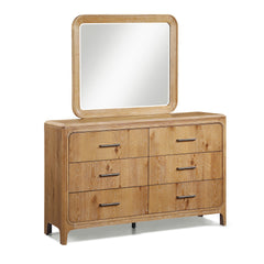 Westcott Cerused Natural Upholstered Panel Bedroom Set - Ornate Home