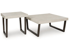 Westenfort Espresso/Gray Occasional Table Set (Set of 2) - Ornate Home
