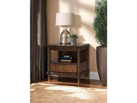Westerham Dark Cherry End Table w/ LED - Ornate Home