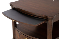 Westerham Dark Cherry End Table w/ LED - Ornate Home