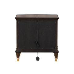 Westerham Dark Cherry End Table w/ LED - Ornate Home