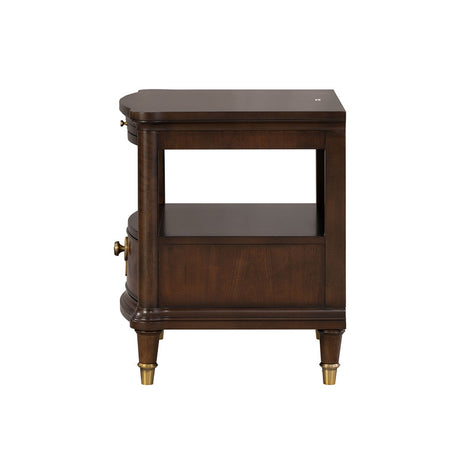 Westerham Dark Cherry End Table w/ LED - Ornate Home