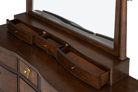 Westerham Dark Cherry Mirror - Ornate Home