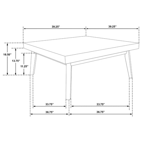 Westerly Walnut Coffee Table - Ornate Home