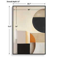Western Hemisphere Multicolor Hand Painted Canvas - Ornate Home