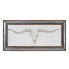 Western Skull Mount Multicolor Print - Ornate Home