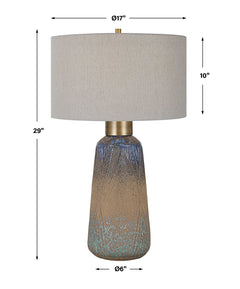 Western Sky Multicolor Ceramic Table Lamp - Ornate Home