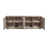 Westhaven Tan/Gold Four-Door Sideboard - Ornate Home