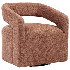 Westhill Berry Boucle Upholstered Swivel Accent Chair - Ornate Home