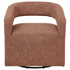 Westhill Berry Boucle Upholstered Swivel Accent Chair - Ornate Home