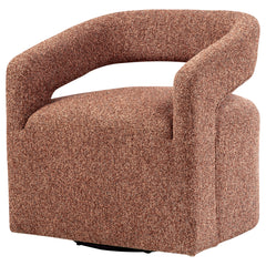 Westhill Berry Boucle Upholstered Swivel Accent Chair - Ornate Home