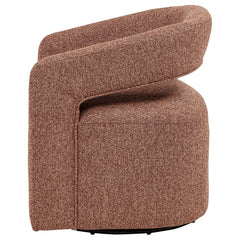 Westhill Berry Boucle Upholstered Swivel Accent Chair - Ornate Home