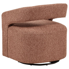 Westhill Berry Boucle Upholstered Swivel Accent Chair - Ornate Home