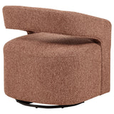 Westhill Berry Boucle Upholstered Swivel Accent Chair - Ornate Home