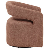 Westhill Berry Boucle Upholstered Swivel Accent Chair - Ornate Home
