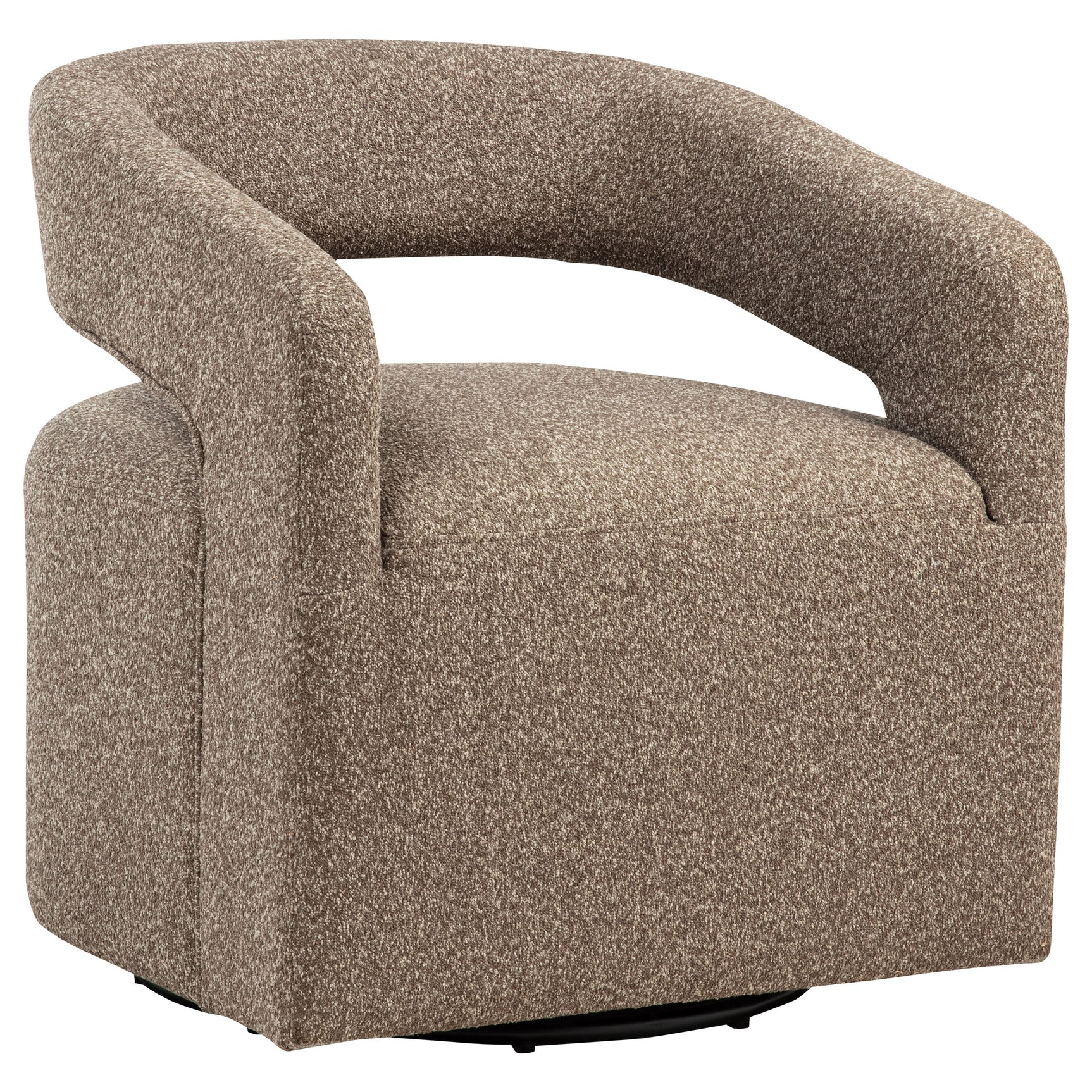 Westhill Rocky Road Boucle Upholstered Swivel Accent Chair - Ornate Home