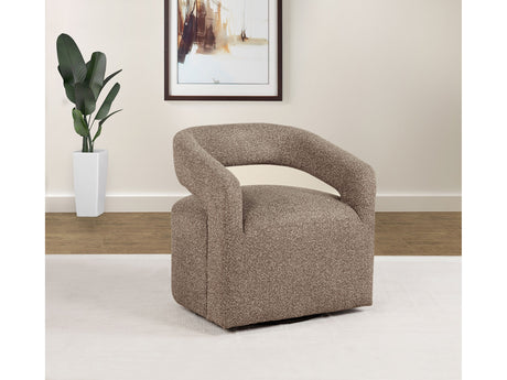 Westhill Rocky Road Boucle Upholstered Swivel Accent Chair - Ornate Home