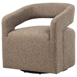 Westhill Rocky Road Boucle Upholstered Swivel Accent Chair - Ornate Home