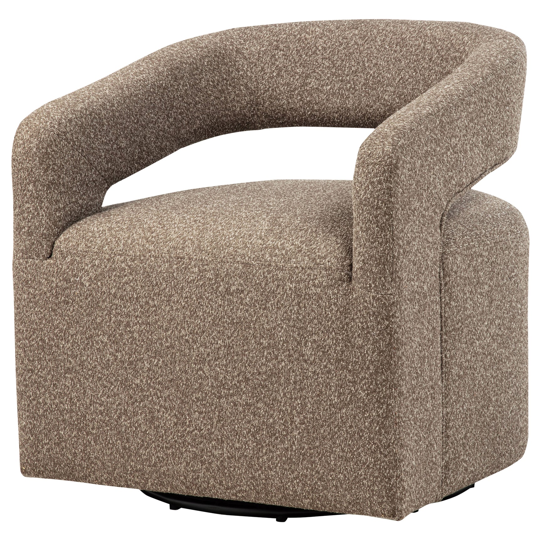 Westhill Rocky Road Boucle Upholstered Swivel Accent Chair - Ornate Home