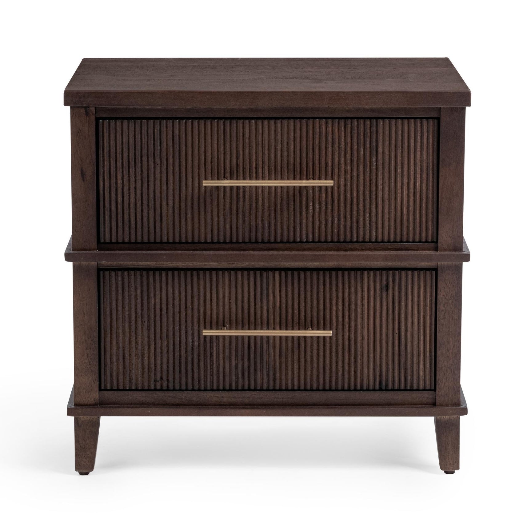 Westlake Auburn Walnut 2 Drawer Nightstand - Ornate Home