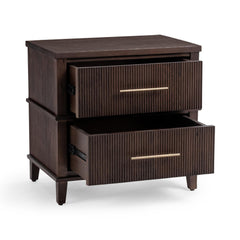 Westlake Auburn Walnut 2 Drawer Nightstand - Ornate Home