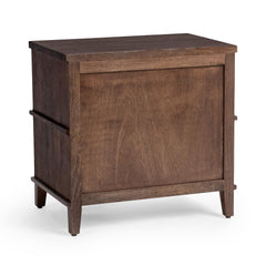 Westlake Auburn Walnut 2 Drawer Nightstand - Ornate Home