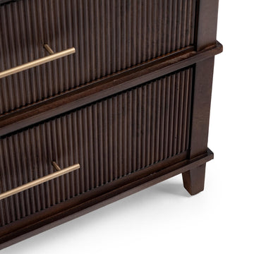 Westlake Auburn Walnut 2 Drawer Nightstand - Ornate Home