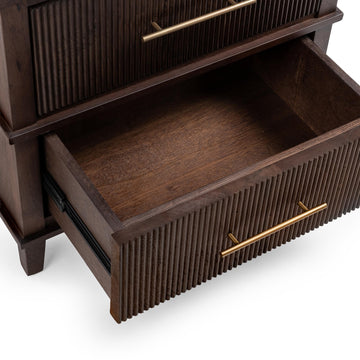 Westlake Auburn Walnut 2 Drawer Nightstand - Ornate Home