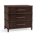 Westlake Auburn Walnut 3 Drawer Chest - Ornate Home