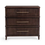 Westlake Auburn Walnut 3 Drawer Chest - Ornate Home