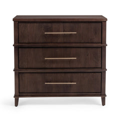Westlake Auburn Walnut 3 Drawer Chest - Ornate Home