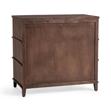 Westlake Auburn Walnut 3 Drawer Chest - Ornate Home