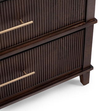 Westlake Auburn Walnut 3 Drawer Chest - Ornate Home
