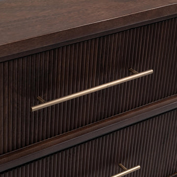 Westlake Auburn Walnut 3 Drawer Chest - Ornate Home