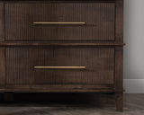Westlake Auburn Walnut 6 Drawer Dresser - Ornate Home