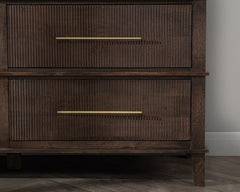 Westlake Auburn Walnut 6 Drawer Dresser - Ornate Home