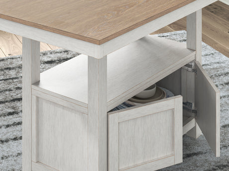Westlinport Antique White/Natural Counter Height Dining Table - Ornate Home