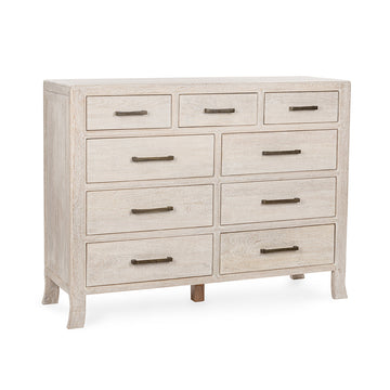 Westmont Creamwood 9 Drawer Dresser - Ornate Home