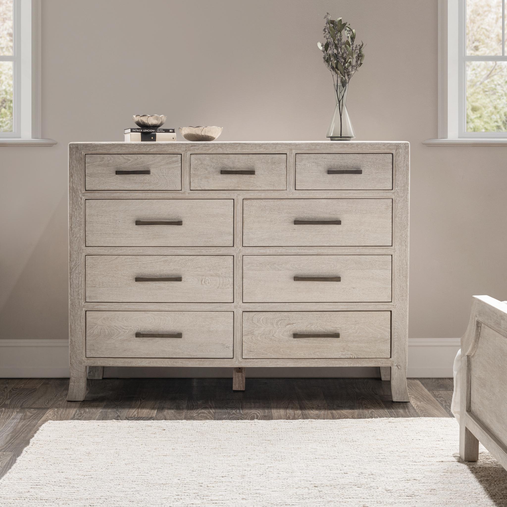 Classic Home Westmont Creamwood 9 Drawer Dresser | Ornate Home