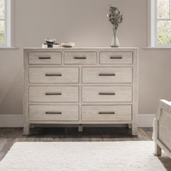 Westmont Creamwood 9 Drawer Dresser - Ornate Home