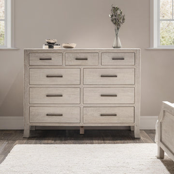 Westmont Creamwood 9 Drawer Dresser - Ornate Home