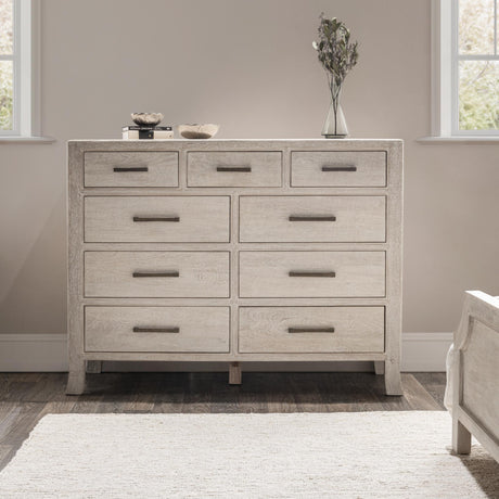 Westmont Creamwood 9 Drawer Dresser - Ornate Home