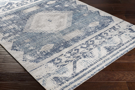 Westmount Denim Aztec Area Rug - Ornate Home