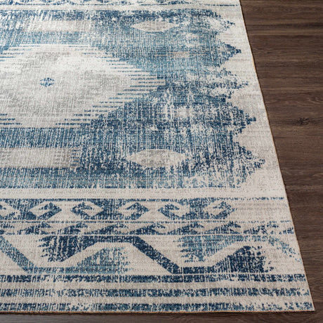 Westmount Denim Aztec Area Rug - Ornate Home