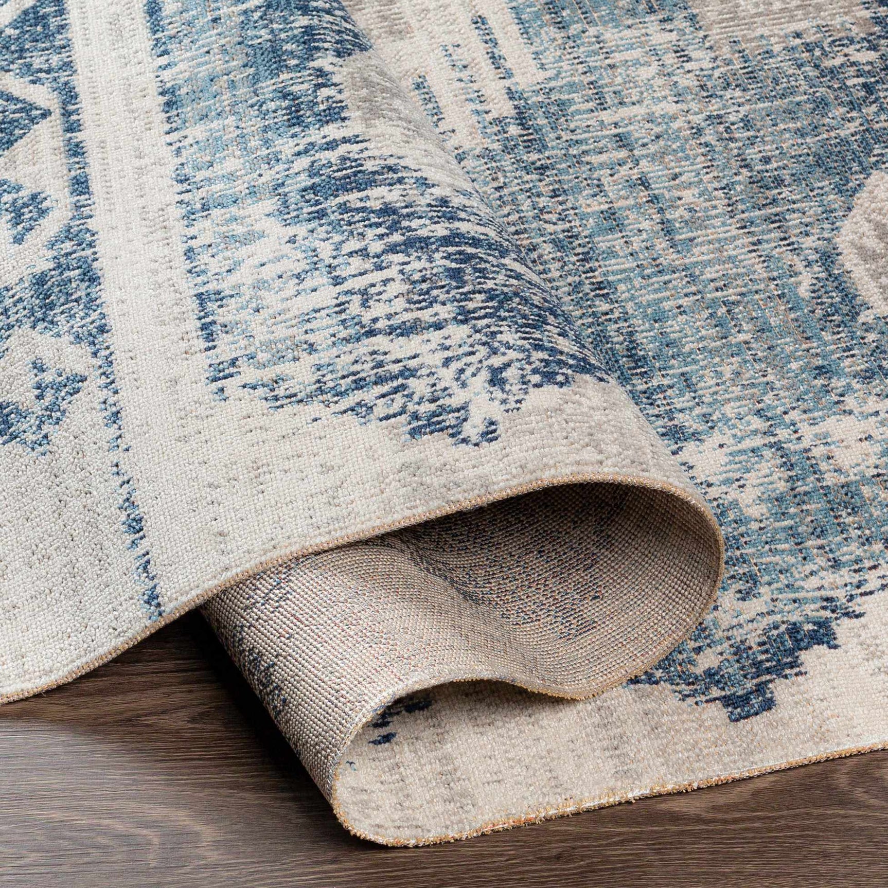 Westmount Denim Aztec Area Rug - Ornate Home