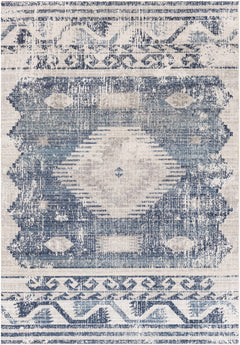 Westmount Denim Aztec Outdoor Area Rug - Ornate Home