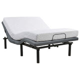 Weston Black And Grey Full Dual-motor Massage Adjustable Bed Base In - Ornate Home